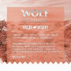 Wolf Of Wilderness Adult 'Great Desert' Hondenvoer - Kalkoen -Exporteren Bitiba winkel 1 wow benefitboard greatdessert 1000x1000 de 0