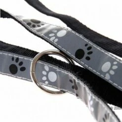 Trixie Set: Halsband Poten Zilver Reflect + Hondenlijn -Exporteren Bitiba winkel 61857 trixie vleinepfoten3 1