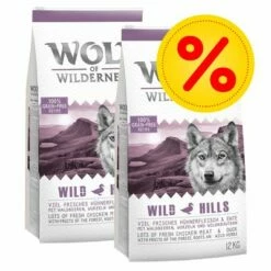 Dubbelpak 2 X 12 Kg Wolf Of Wilderness Hondenvoer
