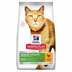 Hill's Science Plan Mature Adult Senior Vitality Met Kip & Rijst Kattenvoer