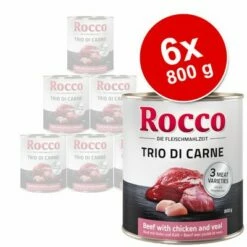 Rocco Trio Di Carne Gemengd Probeerpakket 6 X 800 G Hondenvoer -Exporteren Bitiba winkel trio di carne beef pyramide6x800g 8