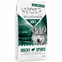 Wolf Of Wilderness "Soft - Rocky Spires" - Scharrelkip & Parelhoender Hondenvoer