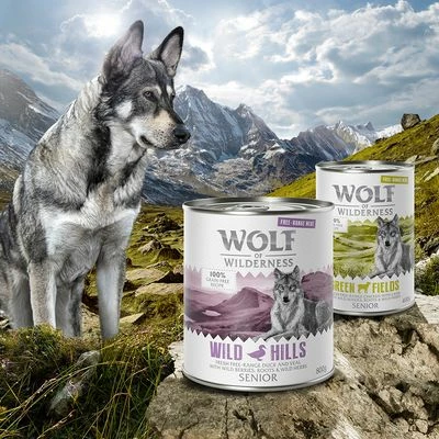 Voordeelpakket 12 X 400 G Wolf Of Wilderness SENIOR Scharrelvlees - Afbeelding 2
